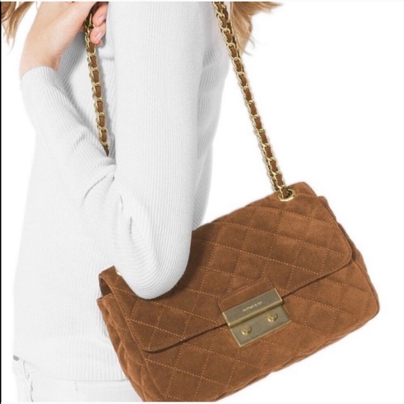 Michael Kors Handbags - SOLD Michael Kors Quilted Suede Sloan Chain Bag
